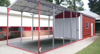 Metal Carports with Shops